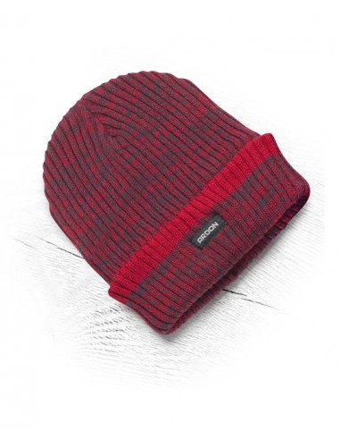 Zimní čepice pletená+fleece Vision Neo červená 