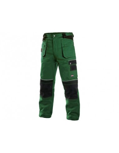 Kalhoty do pasu CXS ORION TEODOR, zeleno-černé