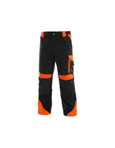 Kalhoty do pasu CXS SIRIUS BRIGHTON, černo-oranžová