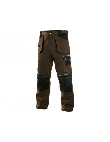 Kalhoty do pasu CXS ORION TEODOR, pánské, hnědo-černé